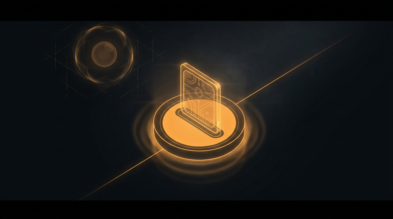 An amber lead record landing firmly inside a single saved-lead node with a confirmation glow beneath it, verified and stored, while a faint unsaved note drifts dark in the background having been caught and required to add its missing contact field before it could land